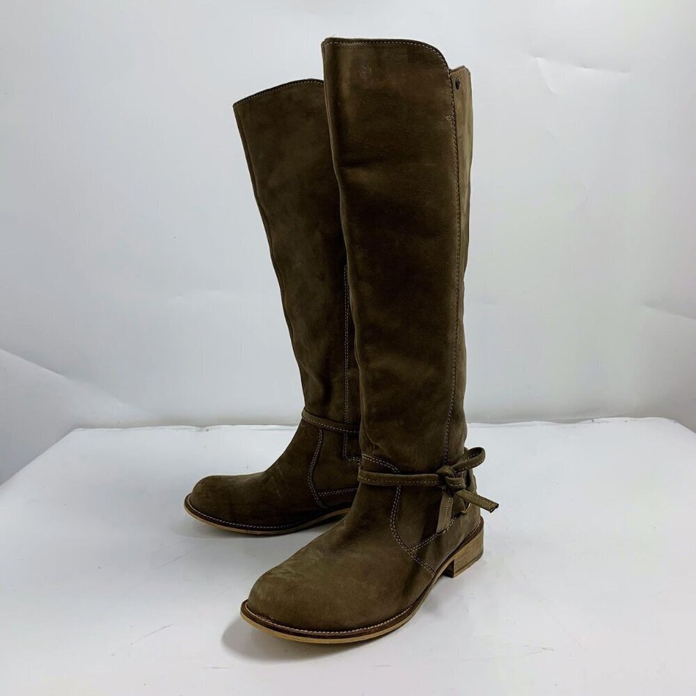 EMU Women's Miva Round Toe Leather Knee High Tall Boots Size 8